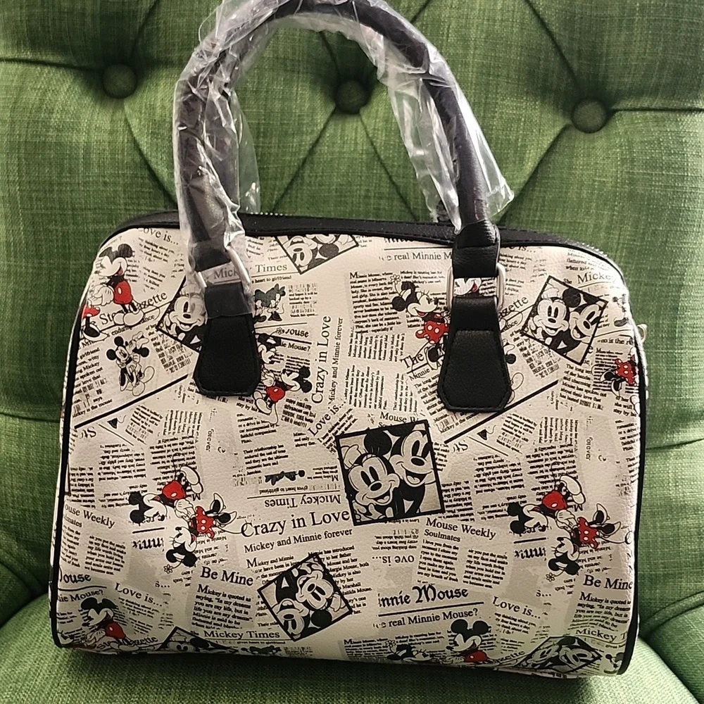 Disney Mickey Mouse Newspaper Print Bag
